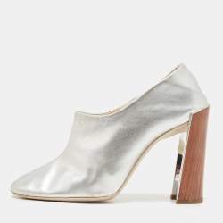 Stella McCartney Silver Faux Leather Pumps Size 37