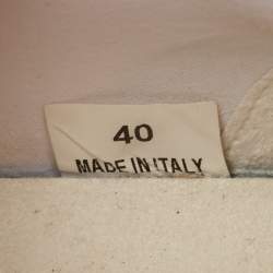 Pre Owned Stella McCartney Two Tone Faux Leather and Faux Suede Eclypse Sneakers Size 40