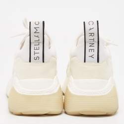 Pre Owned Stella McCartney Two Tone Faux Leather and Faux Suede Eclypse Sneakers Size 40