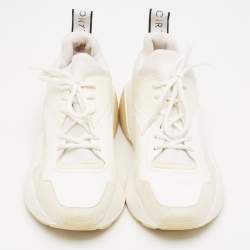 Pre Owned Stella McCartney Two Tone Faux Leather and Faux Suede Eclypse Sneakers Size 40