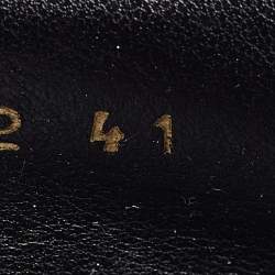 Pre Owned Stella McCartney Metallic Faux Leather Elyse Star Slip On Sneakers Size 41