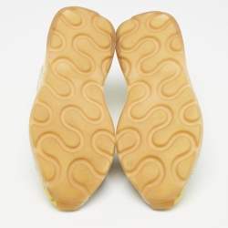 Pre Owned Stella McCartney Multicolor Faux Leather and Faux Suede Eclypse Sneakers Size 39