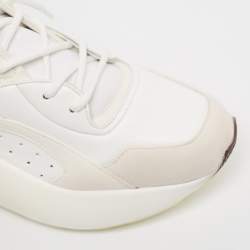 Pre Owned Stella McCartney Grey/White Faux Suede and Faux Leather Eclypse Sneakers Size 39