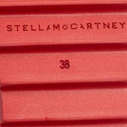 Pre Owned Stella McCartney Beige Faux Leather Elyse Derby Sneakers Size 38