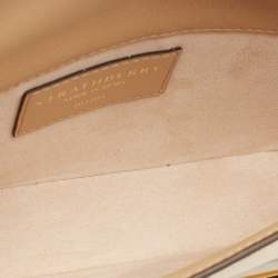 Pre Owned Strathberry Beige Leather East/West Chain Shoulder Bag