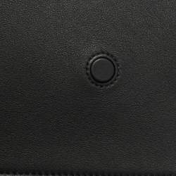 Strathberry Black Leather Mini Crescent Shoulder Bag