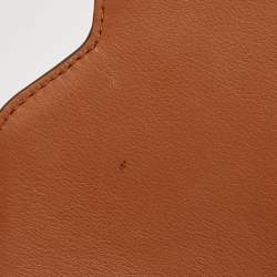 Strathberry Brown Leather East/West Chain Shoulder Bag