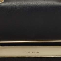 Pre Owned Strathberry Tricolor Leather East/West Chain Shoulder Bag