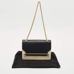 Pre Owned Strathberry Tricolor Leather East/West Chain Shoulder Bag