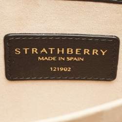 Pre Owned Strathberry Tricolor Leather East/West Chain Shoulder Bag