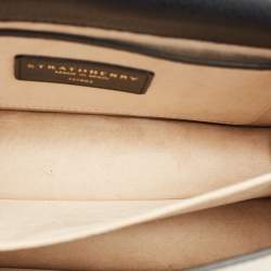 Pre Owned Strathberry Tricolor Leather East/West Chain Shoulder Bag