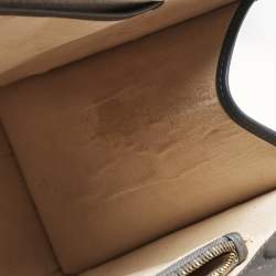 Pre Owned Strathberry Tricolor Leather Midi Tote