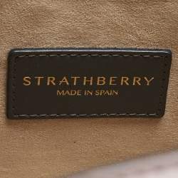 Pre Owned Strathberry Tricolor Leather Midi Tote