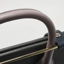 Pre Owned Strathberry Tricolor Leather Midi Tote