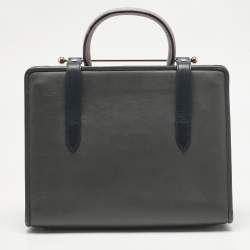 Pre Owned Strathberry Tricolor Leather Midi Tote