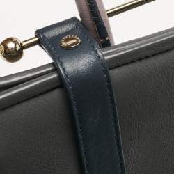 Pre Owned Strathberry Tricolor Leather Midi Tote