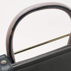 Pre Owned Strathberry Tricolor Leather Midi Tote