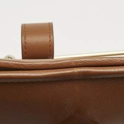 Pre Owned Strathberry Brown Leather Midi Tote