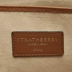 Pre Owned Strathberry Brown Leather Midi Tote