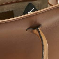 Pre Owned Strathberry Brown Leather Midi Tote