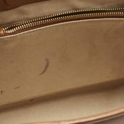 Pre Owned Strathberry Brown Leather Midi Tote