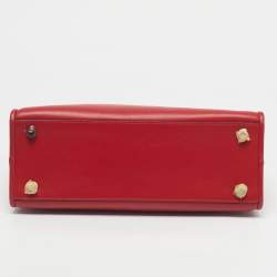 Pre Owned Strathberry Red Leather Midi Tote