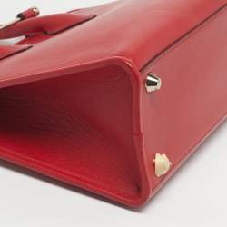 Pre Owned Strathberry Red Leather Midi Tote