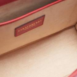 Pre Owned Strathberry Red Leather Midi Tote