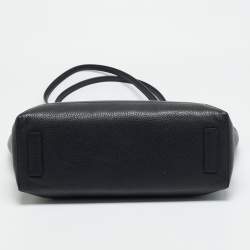 Pre Owned Strathberry Mosiac Black Leather Shopper Tote