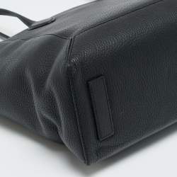 Pre Owned Strathberry Mosiac Black Leather Shopper Tote