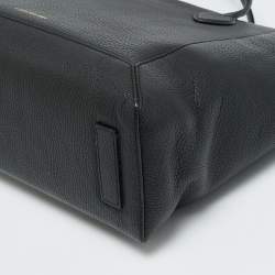 Pre Owned Strathberry Mosiac Black Leather Shopper Tote