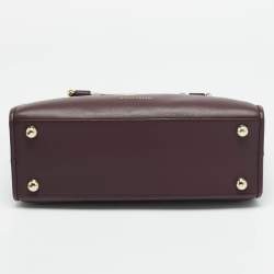 مملوكة مسبقًا Strathberry Midi Dark Burgundy Leather Tote