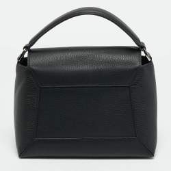 Pre Owned حقيبة يد ستراثبيري موزاييك جلد أسود