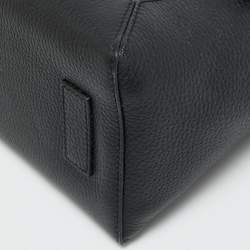 Pre Owned حقيبة يد ستراثبيري موزاييك جلد أسود