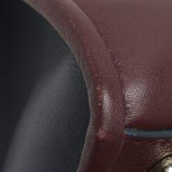 Pre Owned Strathberry Midi Dark Burgundy Leather Tote