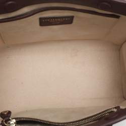 Pre Owned Strathberry Midi Dark Burgundy Leather Tote