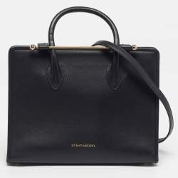 Pre Owned حقيبة يد توتس ستراثبيري جلد بني متوسطة