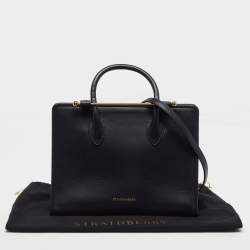 Pre Owned حقيبة يد توتس ستراثبيري جلد بني متوسطة