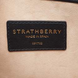 Pre Owned حقيبة يد توتس ستراثبيري جلد بني متوسطة