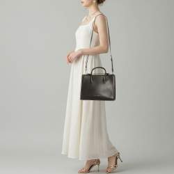 Pre Owned حقيبة يد توتس ستراثبيري جلد بني متوسطة