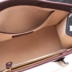 Pre Owned Strathberry Burgundy Leather Midi Tote