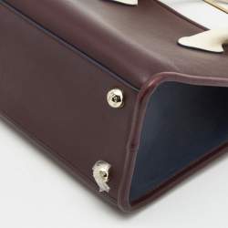 Strathberry Tri Color Leather Midi Tote