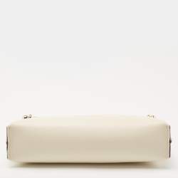 Pre Owned Strathberry Off White/Orange Leather Stylist Crossbody Bag