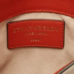 Pre Owned Strathberry Off White/Orange Leather Stylist Crossbody Bag