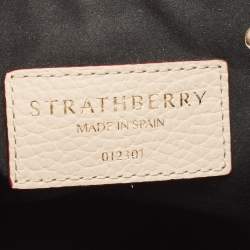 Pre Owned Strathberry Beige Leather Mini Lana Osette Bucket Bag