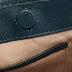 Pre Owned Strathberry Dark Green Leather Midi Tote