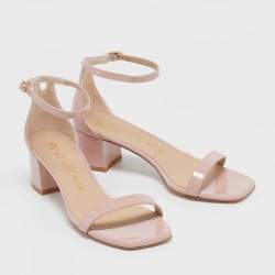 Stuart Weitzman Pink Patent Leather Simplecurve Sandals Size 39