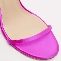 Stuart Weitzman Fuchsia Satin Ankle Strap Sandals Size 41