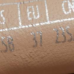 Pre Owned Stuart Weitzman Blue Raffia and Leather Smoking Slippers Size 37