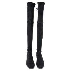 Stuart Weitzman Black Suede Lowland Over The Knee Boots Size 38
